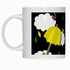 Umbrellas 2 White Mugs by Valentinaart