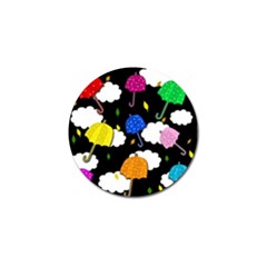 Umbrellas 2 Golf Ball Marker (10 Pack) by Valentinaart