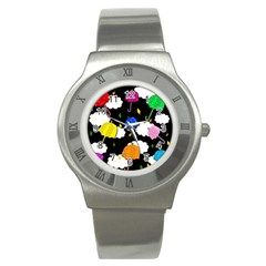 Umbrellas 2 Stainless Steel Watch by Valentinaart