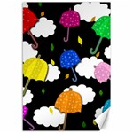 Umbrellas 2 Canvas 12  x 18   11.88 x17.36  Canvas - 1