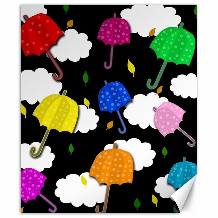 Umbrellas 2 Canvas 20  x 24  