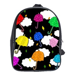 Umbrellas 2 School Bags(large)  by Valentinaart