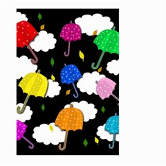 Umbrellas 2 Large Garden Flag (two Sides) by Valentinaart