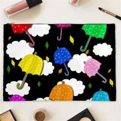 Umbrellas 2 Cosmetic Bag (xxl)  by Valentinaart