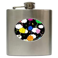 Umbrellas 2 Hip Flask (6 Oz) by Valentinaart