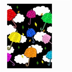 Umbrellas 2 Small Garden Flag (two Sides) by Valentinaart