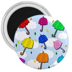 Umbrellas  3  Magnets by Valentinaart