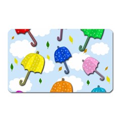 Umbrellas  Magnet (rectangular) by Valentinaart