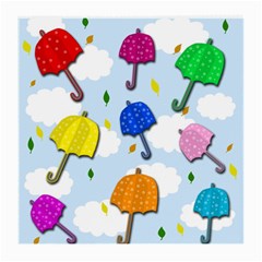 Umbrellas  Medium Glasses Cloth by Valentinaart