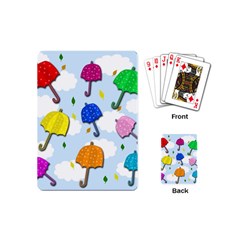 Umbrellas  Playing Cards (mini)  by Valentinaart