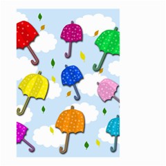 Umbrellas  Small Garden Flag (two Sides) by Valentinaart