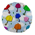 Umbrellas  Large 18  Premium Round Cushions Front