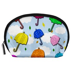 Umbrellas  Accessory Pouches (large)  by Valentinaart