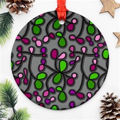 Floral Pattern Ornament (round)  by Valentinaart