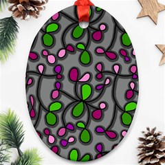 Floral Pattern Ornament (oval)  by Valentinaart