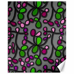 Floral Pattern Canvas 16  X 20   by Valentinaart