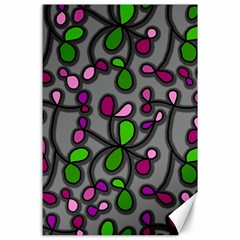 Floral Pattern Canvas 24  X 36  by Valentinaart