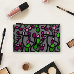 Floral Pattern Cosmetic Bag (small)  by Valentinaart