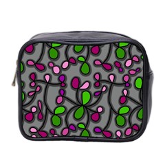 Floral Pattern Mini Toiletries Bag 2-side by Valentinaart