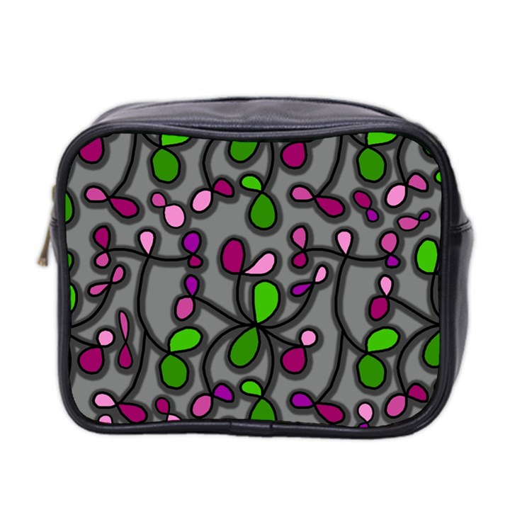 Floral pattern Mini Toiletries Bag 2-Side