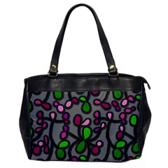 Floral Pattern Office Handbags by Valentinaart