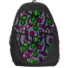 Floral Pattern Backpack Bag by Valentinaart