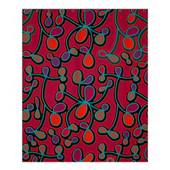 Red Floral Pattern Shower Curtain 60  X 72  (medium)  by Valentinaart