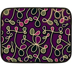 Elegant Purple Pattern Fleece Blanket (mini) by Valentinaart