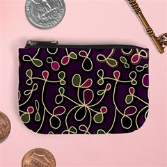 Elegant Purple Pattern Mini Coin Purses by Valentinaart