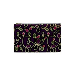 Elegant Purple Pattern Cosmetic Bag (small)  by Valentinaart