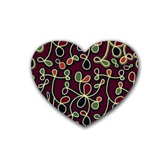 Elegant Decorative Pattern Heart Coaster (4 Pack)  by Valentinaart