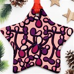 Pink and purple pattern Ornament (Star)  Front