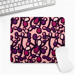 Pink And Purple Pattern Large Mousepads by Valentinaart