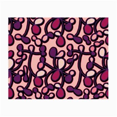 Pink And Purple Pattern Small Glasses Cloth (2-side) by Valentinaart