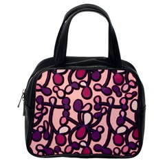 Pink And Purple Pattern Classic Handbags (one Side) by Valentinaart