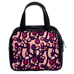 Pink And Purple Pattern Classic Handbags (2 Sides) by Valentinaart