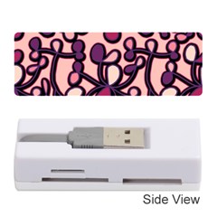 Pink And Purple Pattern Memory Card Reader (stick)  by Valentinaart