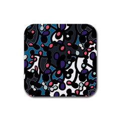 Elegant Pattern Rubber Square Coaster (4 Pack)  by Valentinaart