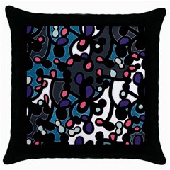 Elegant pattern Throw Pillow Case (Black)