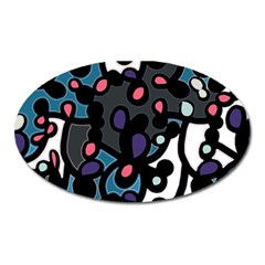 Elegant pattern Oval Magnet