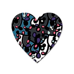 Elegant pattern Heart Magnet