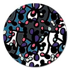 Elegant pattern Magnet 5  (Round)