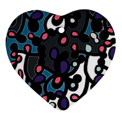 Elegant Pattern Heart Ornament (2 Sides)