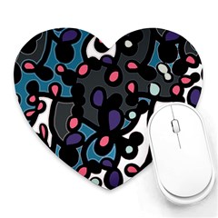 Elegant Pattern Heart Mousepads by Valentinaart