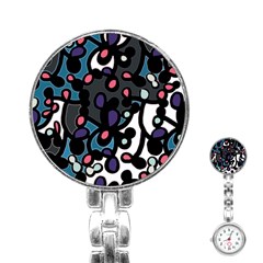 Elegant Pattern Stainless Steel Nurses Watch by Valentinaart