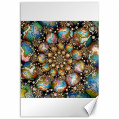 Marbled Spheres Spiral Canvas 12  X 18   by WolfepawFractals