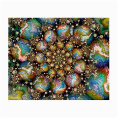 Marbled Spheres Spiral Small Glasses Cloth (2-side) by WolfepawFractals