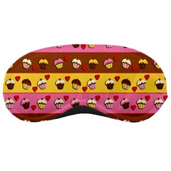 Cupcakes Pattern Sleeping Masks by Valentinaart