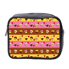 Cupcakes Pattern Mini Toiletries Bag 2-side by Valentinaart