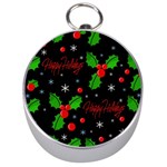 Happy holidays pattern Silver Compasses Front